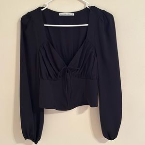 ABERCROMBIE Black Longsleeve Blouse